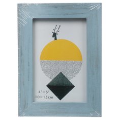 Фоторамка 10 х 15 см, МДФ, голубая, Y6-6099