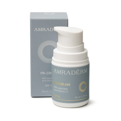 Крем дневной для лица с защитой от солнечного излучения PR-Cream peptides vitamin C SPF 20 50 МЛ Amraderm
