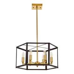 Люстра Подвесная люстра Lumina Deco Lorton LDP 1142-6 BK+MD