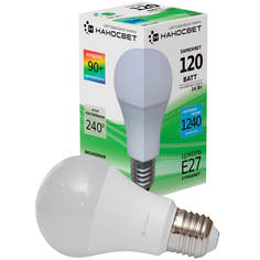 Лампочка Лампа светодиодная Наносвет E27 14W 4000K матовая LE-GLS-130/E27/940 L197