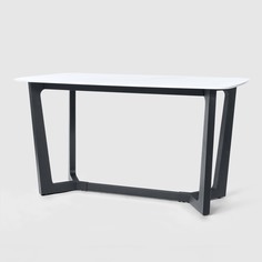 Обеденный стол City Furniture белый с чёрным 140х80х75 см