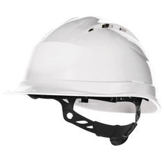 Каски, шлемы, щитки защитные каска защитная DELTA PLUS Quartz up IV с храповым механизмом с вентиляцией белая