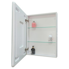 Шкафы навесные для ванной шкаф зеркальный Sense 50см LED сенсор подогрев белый