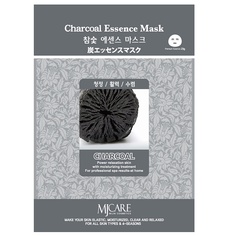 Маска тканевая с древесным углем для лица 23 МЛ Mjcare