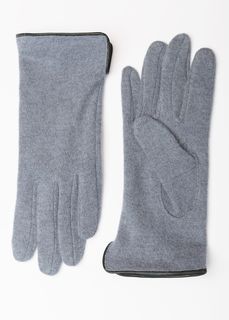 Шерстяные перчатки с кожаной окантовкой (15 (7.5)) Elis