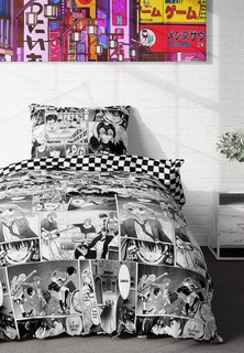 Постельное белье 1,5-спальное Crazy Getup перкаль Anime manga