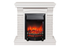 Каминокомплект Jazz STD WT+ Fobos-S LUX BL SHB Real Flame