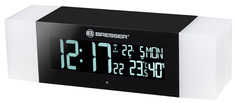 Термометр Bresser MyTime Sunrise Bluetooth, Радио с будильником, черное