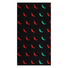 Детское полотенце Cleanelly Basic Red Pepper чёрное с красным 70х130 см