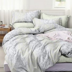 Постельное белье 1.5-спальное, простыня 150х220 см, 2 наволочки 70х70 см, пододеяльник 145х215 см, Cleo, поплин, коллекция Pure Cotton, 15/191-РС