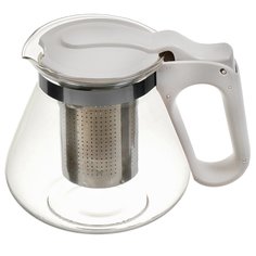 Чайник заварочный стекло, 0.7 л, с ситечком, Agness, 885-080