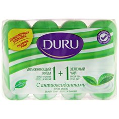 Мыло Duru, 1+1 Экстракты зеленого чая, 4 шт, 80 г