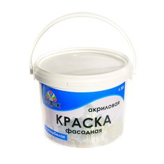 Краска воднодисперсионная, Оптимист, Латек Л301, фасадная, матовая, 7 кг