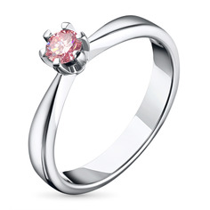 Кольцо из белого золота э0912кц09190150_pink ЭПЛ Даймонд