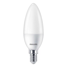 Лампочка Лампа светодиодная Philips E14 7W 4000K матовая 929002972717