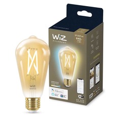Лампочка Лампа светодиодная филаментная диммируемая WiZ E27 7W 2700-6500K золото Wi-Fi BLE50WST64E27920-50Amb1PF/6 929003018701
