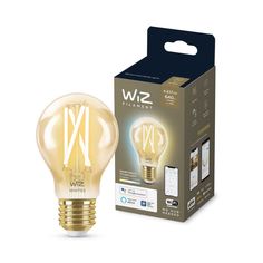 Лампочка Лампа светодиодная филаментная диммируемая WiZ E27 7W 2700-6500K золотая Wi-Fi BLE50WA60E27920-50Amb1PF/6 929003017401