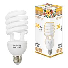 Лампочка Лампа люминесцентная TDM Electric Народная E27 36W 4000K матовая SQ0347-0032