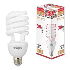 Лампочка Лампа люминесцентная TDM Electric Народная E27 36W 2700K матовая SQ0347-0031