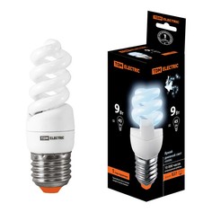 Лампочка Лампа энергосберегающая TDM Electric E27 9W 4000K матовая SQ0323-0065