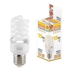 Лампочка Лампа люминесцентная TDM Electric Народная E27 15W 4000K матовая SQ0347-0009
