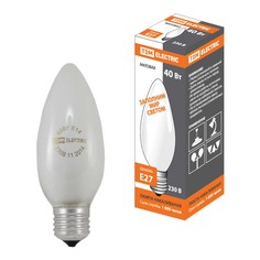 Лампочка Лампа накаливания TDM Electric E27 40W матовая SQ0332-0018
