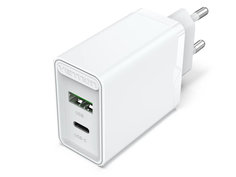 Зарядное устройство Vention USB (A+C) QC 4.0 FBBW0-EU