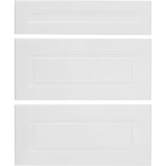 Дверь для шкафа Delinia «Леда белая» 60x27 см, МДФ, цвет белый, 3 шт.