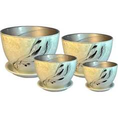 Комплект горшков для цветов Сады Аурики