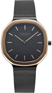 fashion наручные женские часы Obaku V253LXMBMB. Коллекция Oktant