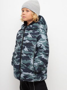 Камуфляжная куртка оверсайз для мальчиков (принт, 140) Sela