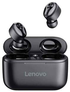 Наушники Lenovo HT18 с микрофоном (TWS), черные (PTM7C02358)