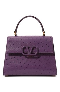 Сумка Vsling medium из кожи страуса Valentino