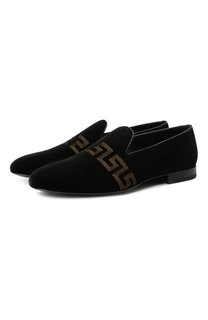 Текстильные лоферы Versace