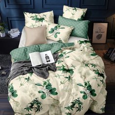 Постельное белье 2-спальное, простыня 215х240 см, 2 наволочки 70х70 см, пододеяльник 175х215 см, Бояртекс, сатин, Luxor 3439