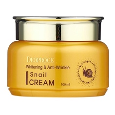 Whitening And Anti-Wrinkle Snail Cream Крем для лица с муцином улитки 100 МЛ Deoproce