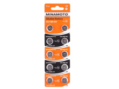 Батарейка LR43 - Minamoto AG12 LR43/10BL (10 штук)