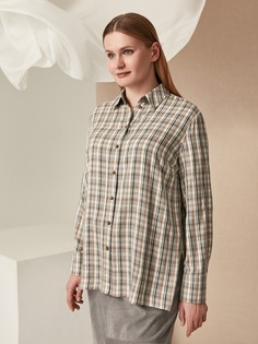 Рубашка с длинным рукавом в клетку (54) Lalis