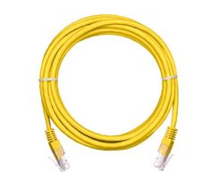 Кабель патч-корд U/UTP 5e кат. 1м Netlan EC-PC4UD55B-BC-PVC-010-YL-10