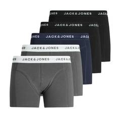 Комплект из пяти трусов-боксеров однотонных LaRedoute Jack & Jones