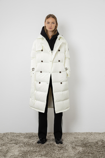 Пальто на молнии с капюшоном на кнопках VASSA&Co