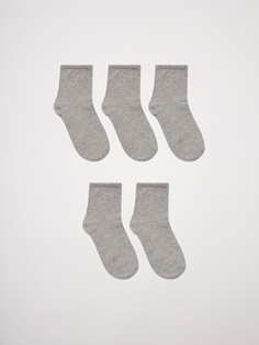 Набор из 5 пар носков для мальчиков (серый, 23-25) Sela