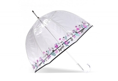 Зонт трость Isotoner Прозрачный/Тропики IS 09496