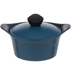 Кастрюля алюминий, антипригарное покрытие, 2.5 л, с крышкой, Daniks, Shoven, KI-T2020-2965C, индукция