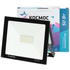 Прожектор светодиодный, Космос, Super-Slim, 50 Вт, 6500 К, IP65, 4000 Лм, K_PR5_LED_50