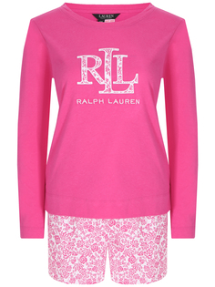 Пижама хлопковая с принтом Ralph Lauren