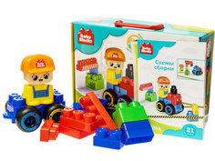 Конструктор Десятое Королевство На стройке Baby Blocks 21 дет. 03913
