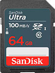 Карта памяти Sandisk Ultra [SDXC U1 64 Gb 100 Mb/s]