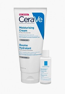 Набор для ухода за лицом CeraVe Увлажняющий крем CeraVe, 177 мл + Мицеллярная вода La Roche-Posay ULTRA для чувствительной кожи, 15 мл, В ПОДАРОК