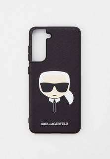 Чехол для телефона Karl Lagerfeld Galaxy S21 FE из эко-кожи Saffiano с рельефным принтом и металл. лого